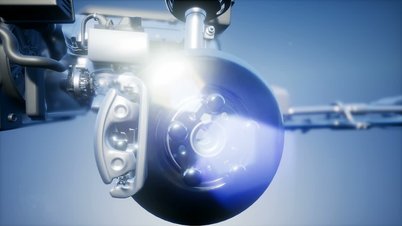 자세한 자동차 엔진 및 다른 부품