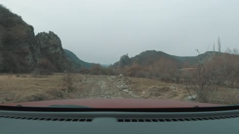 the drisi javakhaant castle is a fortress located on top of a rock, on the left bank of the river tedzami, 400 meters west of the village of chqopiani, kaspi municipality, georgia (part 2).