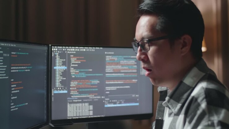 Tired Programmer at Night