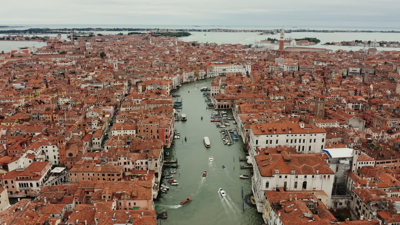 una vista aérea de venecia, italia