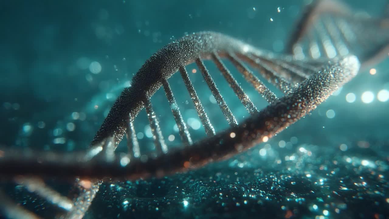Uno sguardo approfondito alla struttura del DNA: esplora la bellezza e la complessità del materiale genetico in una straordinaria rappresentazione visiva