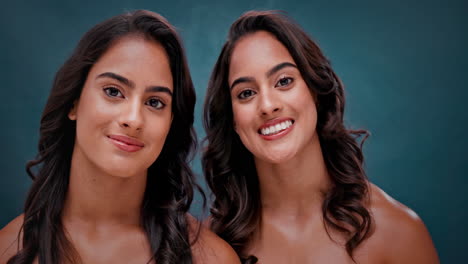 portrait of two smiling women