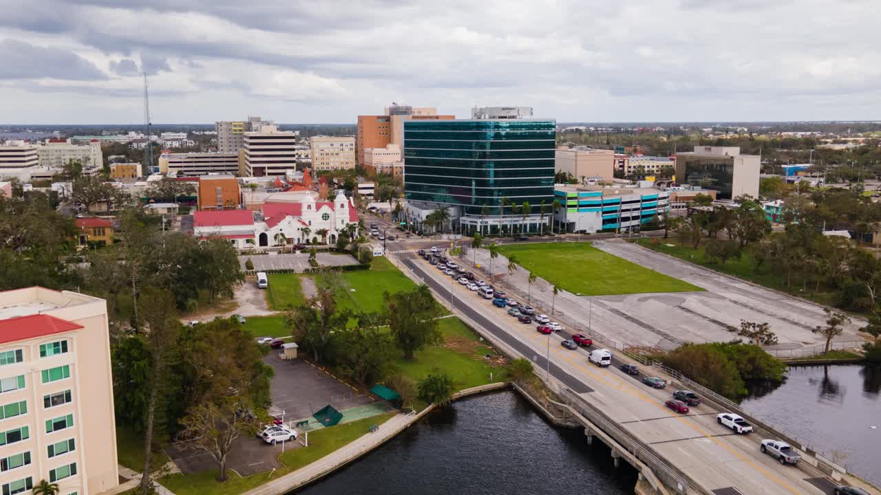 Aerial View of a Florida City