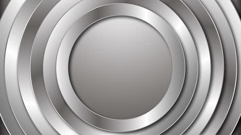 3d brushed metal circles background motion graphics seamless loop with copy space.