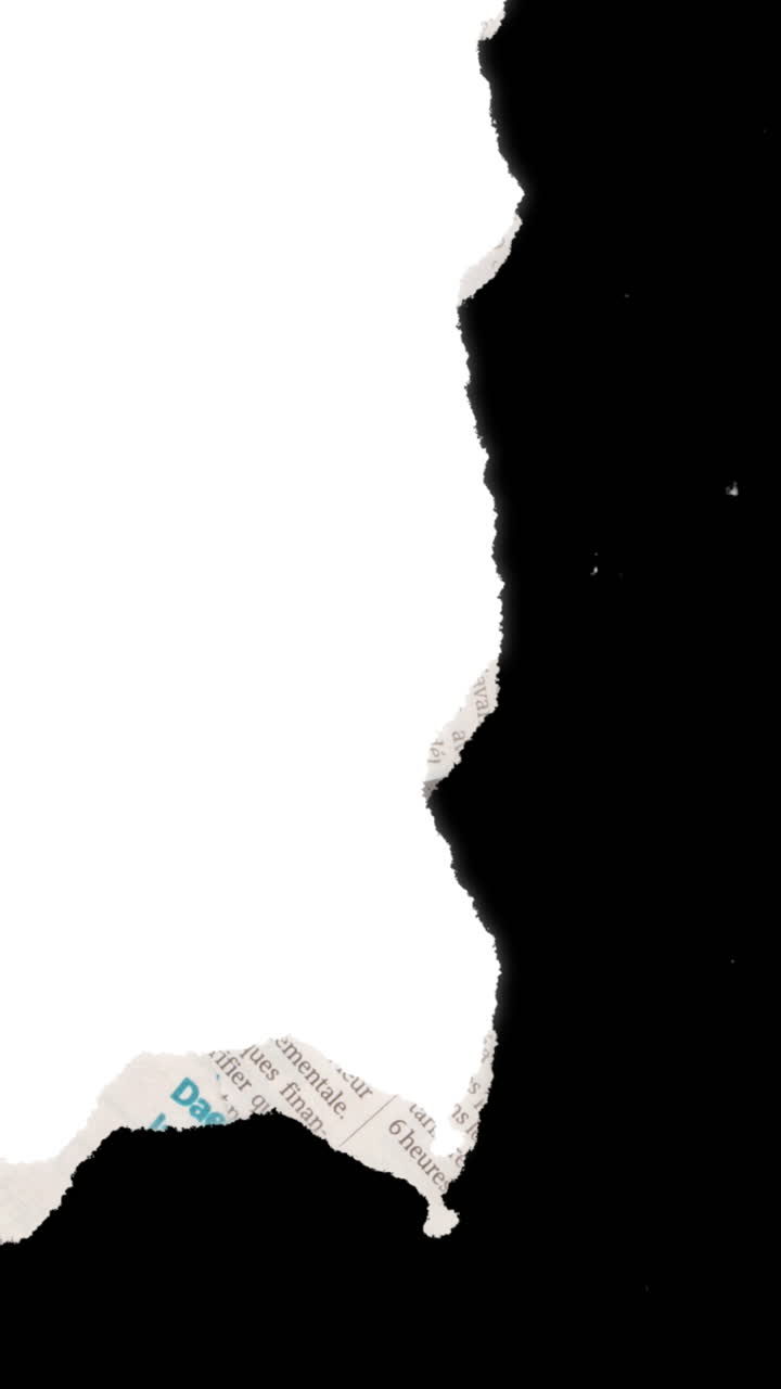 Abstract Torn Paper Reveal Transition with Text