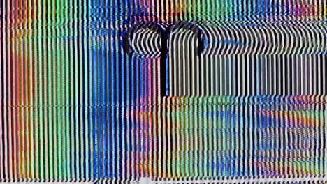 Widder-Sternzeichen-Glitch-Analoger-VHS-Effekt,-Widder-Glitch-Horoskop