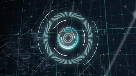 animation of scope scanning over network of connections