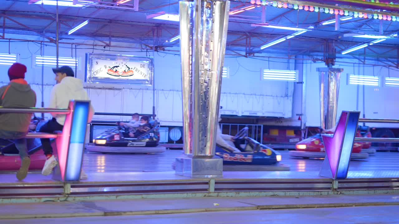 Funfair Ride at Night