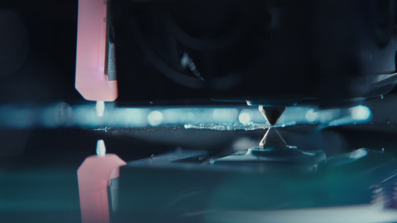 Gros plan sur le processus d'impression 3D