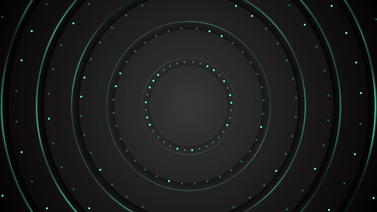 4k animado abstracto red circular verde azul. fondo de animación.