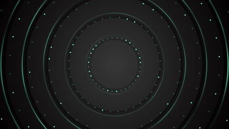4k animado abstracto red circular verde azul. fondo de animación.