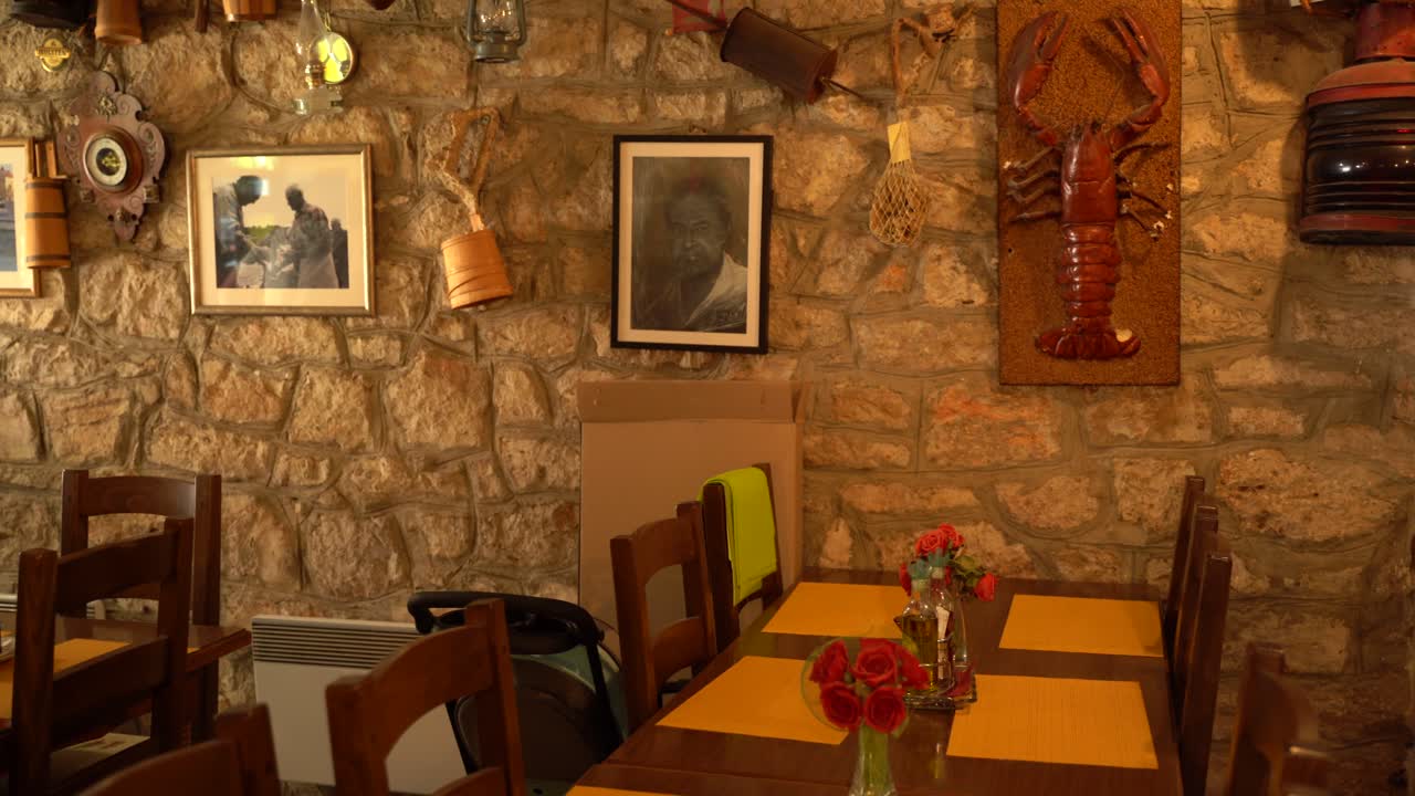 An old restaurant in Zadar, Croatia on a small island