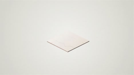 ilustraciones isométricas de un mapa y un maletín