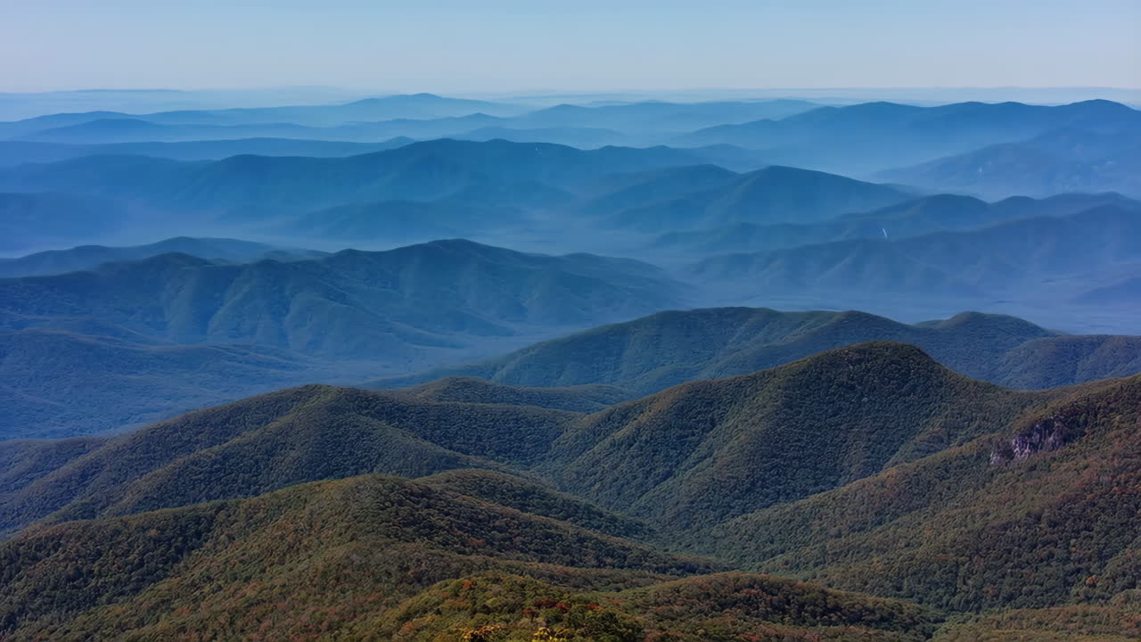 Layered Blue Mountains Landscape