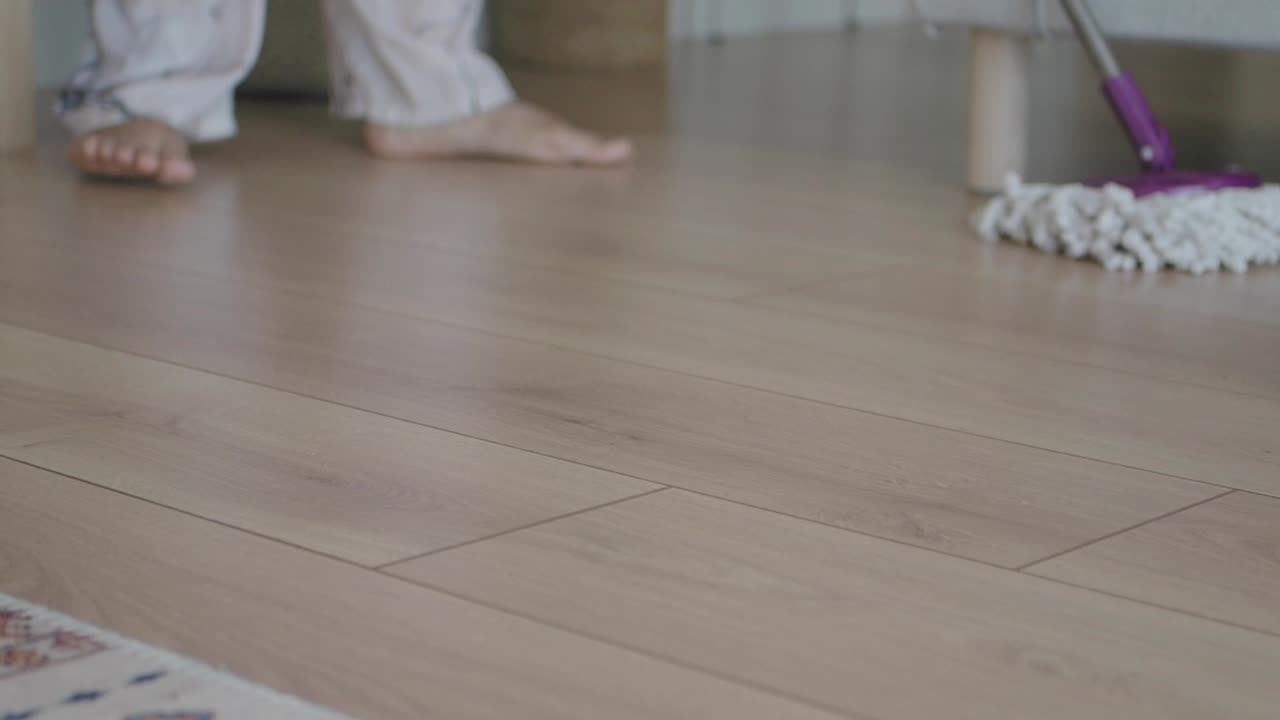 Images of floor and feet