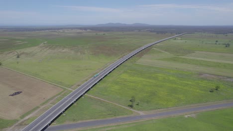 Pacific-Highway-Over-Floodplains-Of-Macleay-In-Kempsey-Shire,-NSW,-Australia