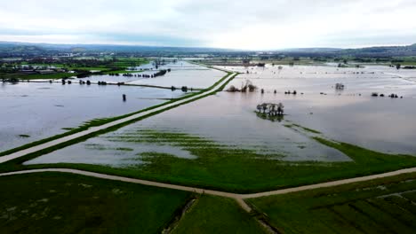 flooding and water damage to fields across somerset