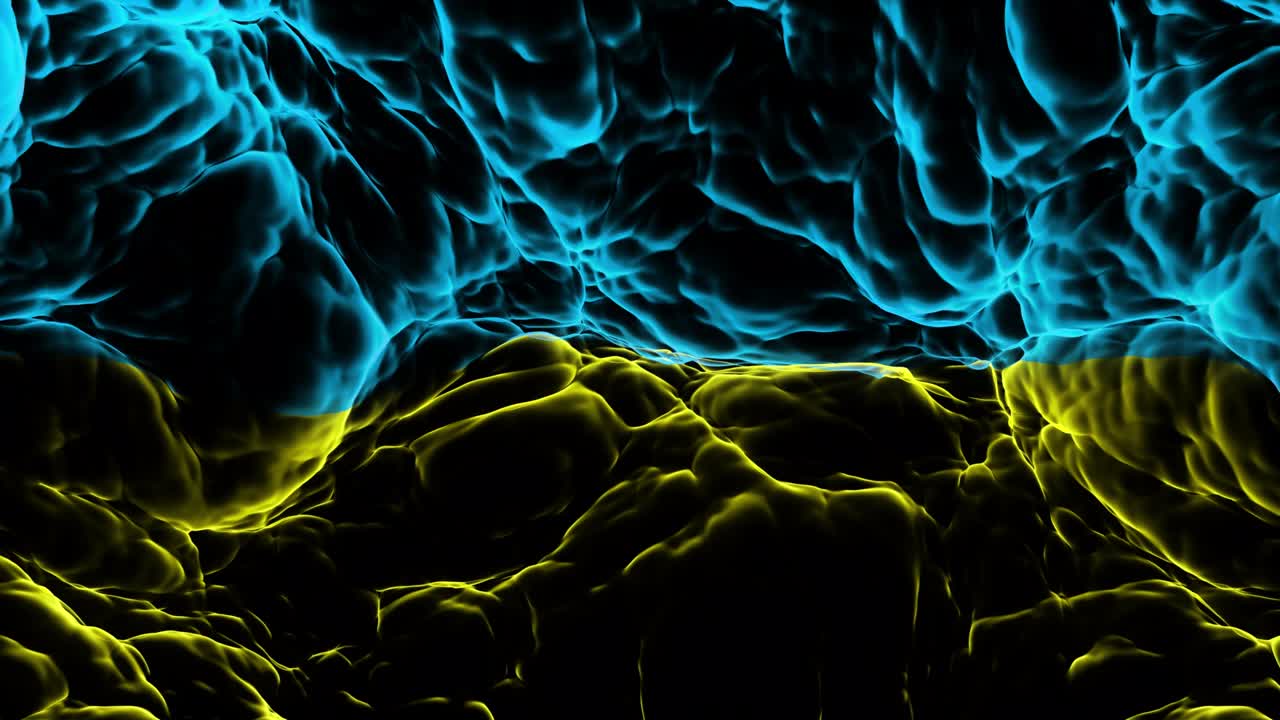 la bandera de guerra de ucrania es un bucle.