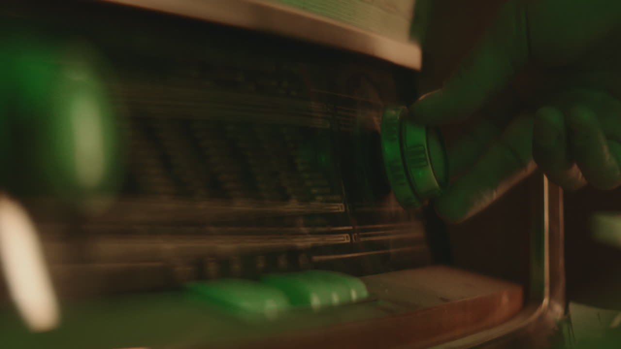 старинный радио крупный план