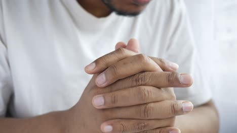 man praying