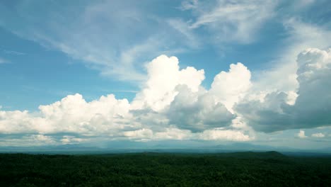 4K-Cinematic-nature-aerial-drone-footage-of-the-beautiful-mountains-at-Pha-Chor-Grand-Canyon-of-Chiang-Mai,-Thailand-on-a-sunny-day