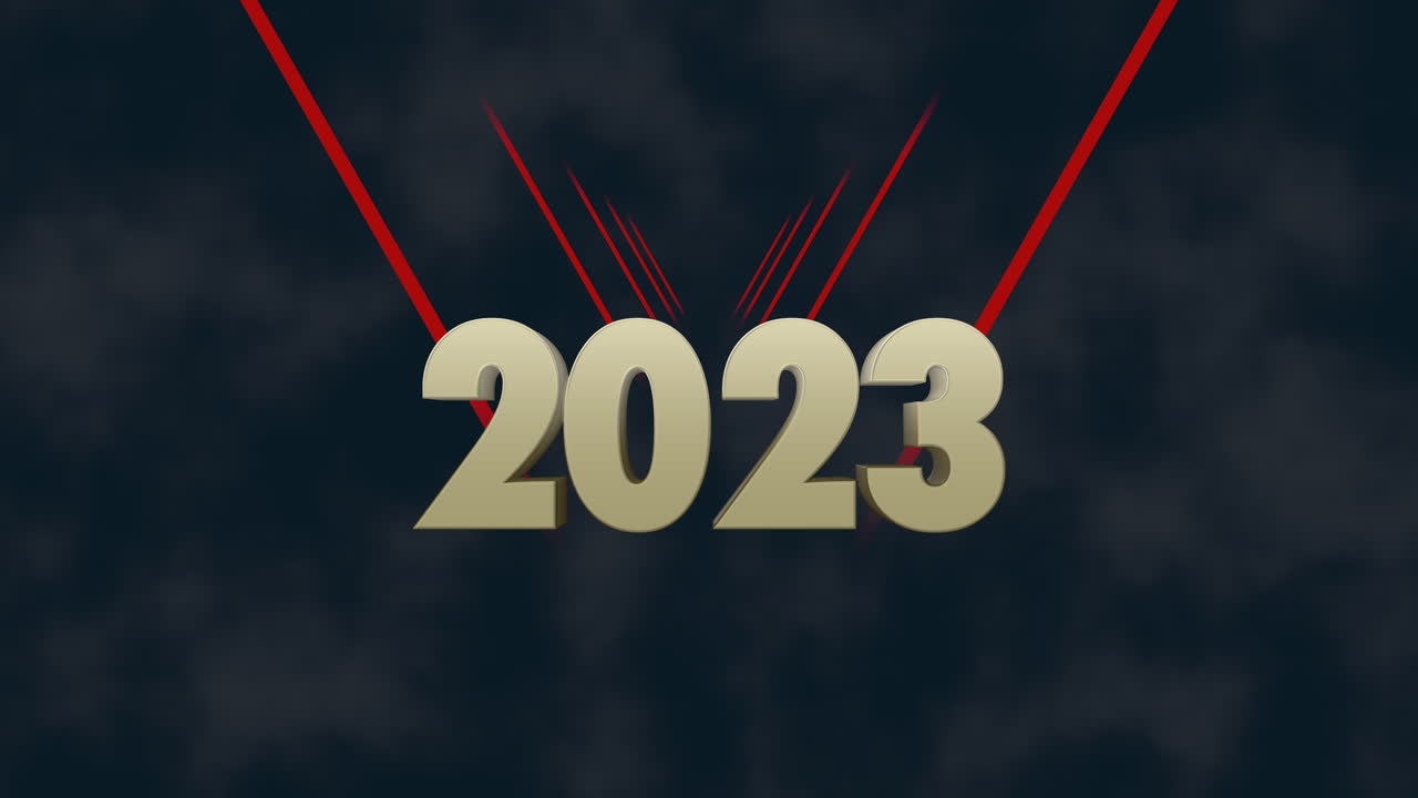 2023 with red awards lines in night