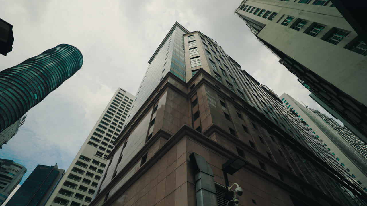 High Angle View of Skyscrapers in a City