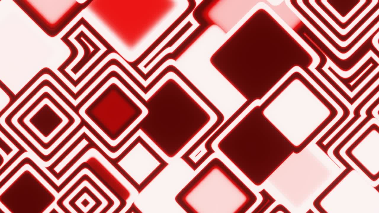 vj 루프 박동하는 빨간 사각형