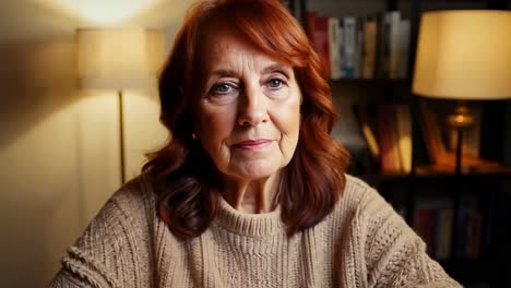 mujer mayor que muestra cambios sutiles en las expresiones faciales, transmitiendo una gama de emociones y sentimientos