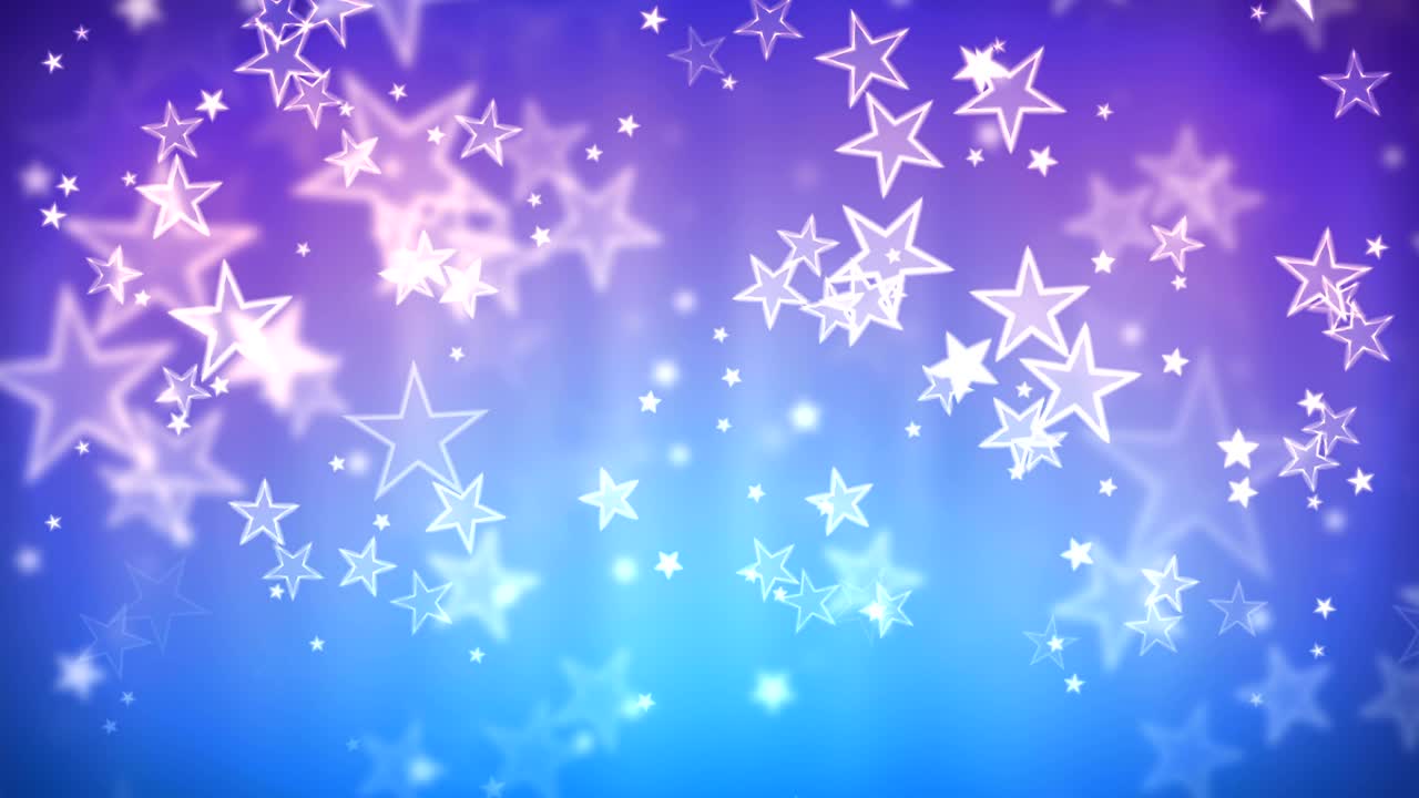 estrellas vidriosas azules