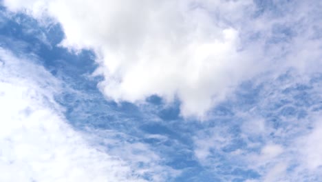 dramatic atmosphere panorama view 4k time-lapse footage video clip of blue sky and clouds on beautiful summer day.