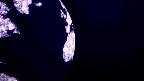 animación de bola de discoteca de la tierra, renderización, fondo, bucle