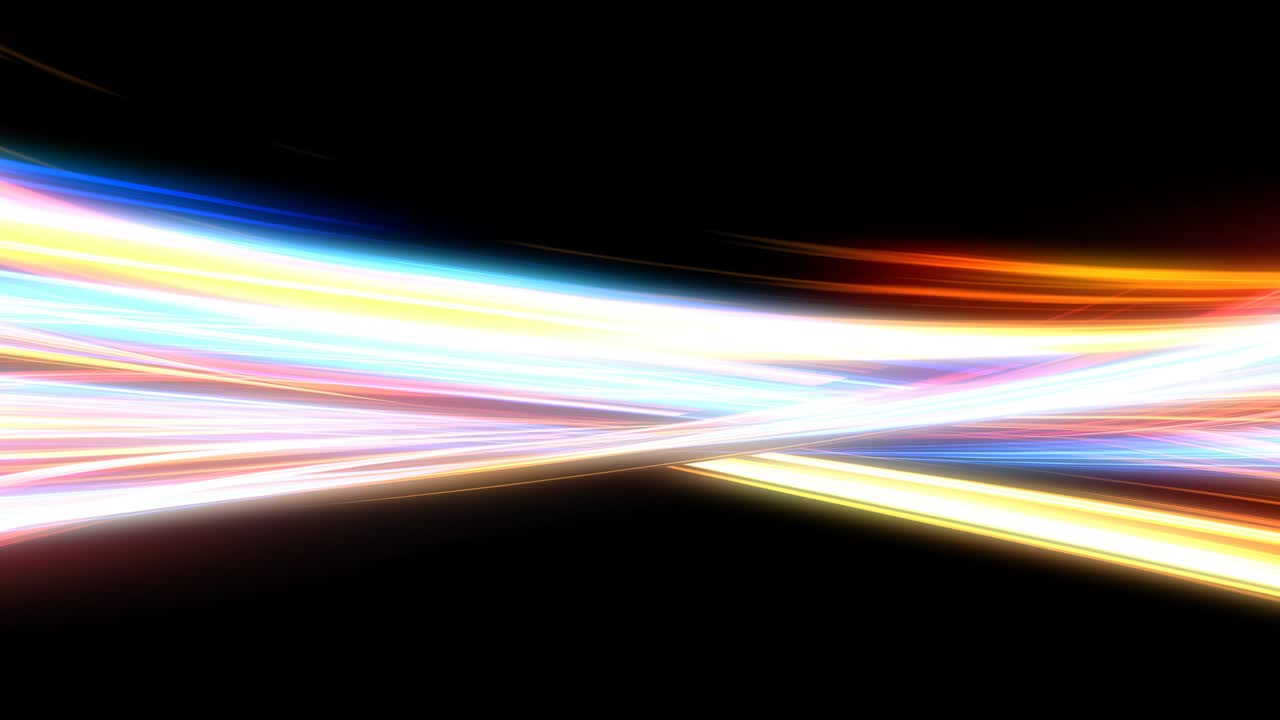 Glowing Energy Lines with Mixing Neon Lights