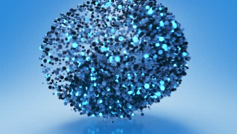 explosión de la esfera 3d abstracta