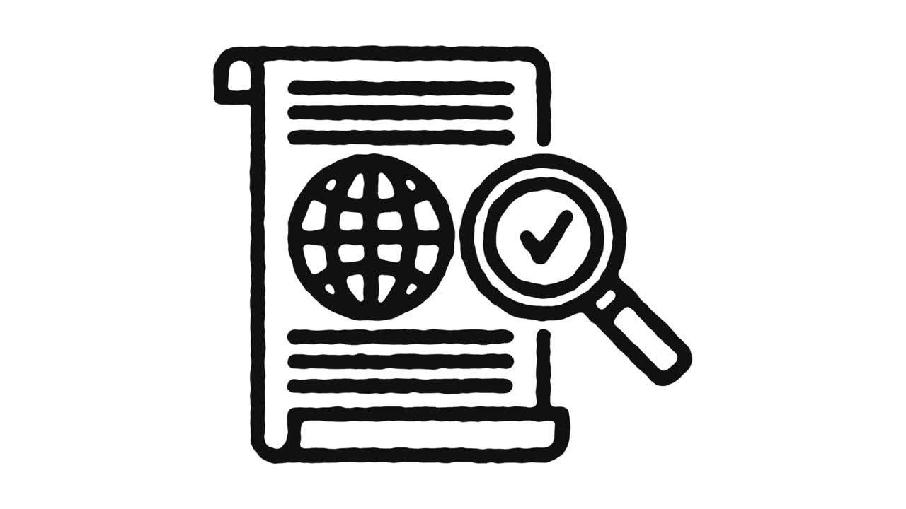 imágenes de animación de icono de norma global y canal alfa