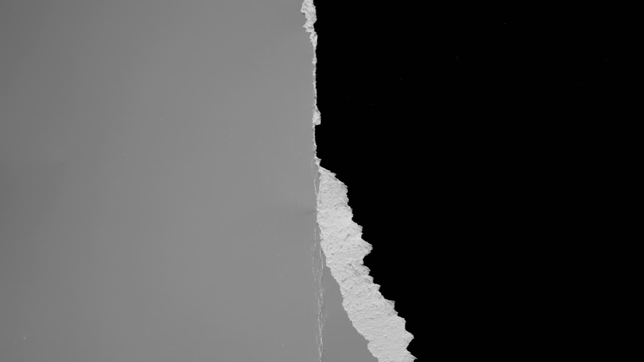 Abstract Transition of Gray Paper Tearing Apart