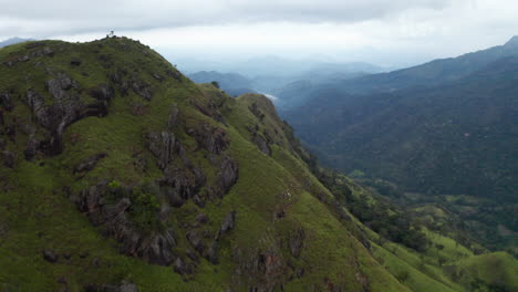 aerial: drone sri lanka little adams peak