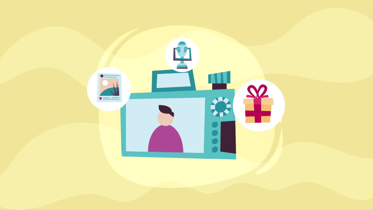 카메라 사진 장치 기술 애니메이션