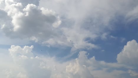 巨型巨雲 (cumulonimbus clouds) 形成並在天空高度移動,在南非非常美麗的密集和厚厚的結構