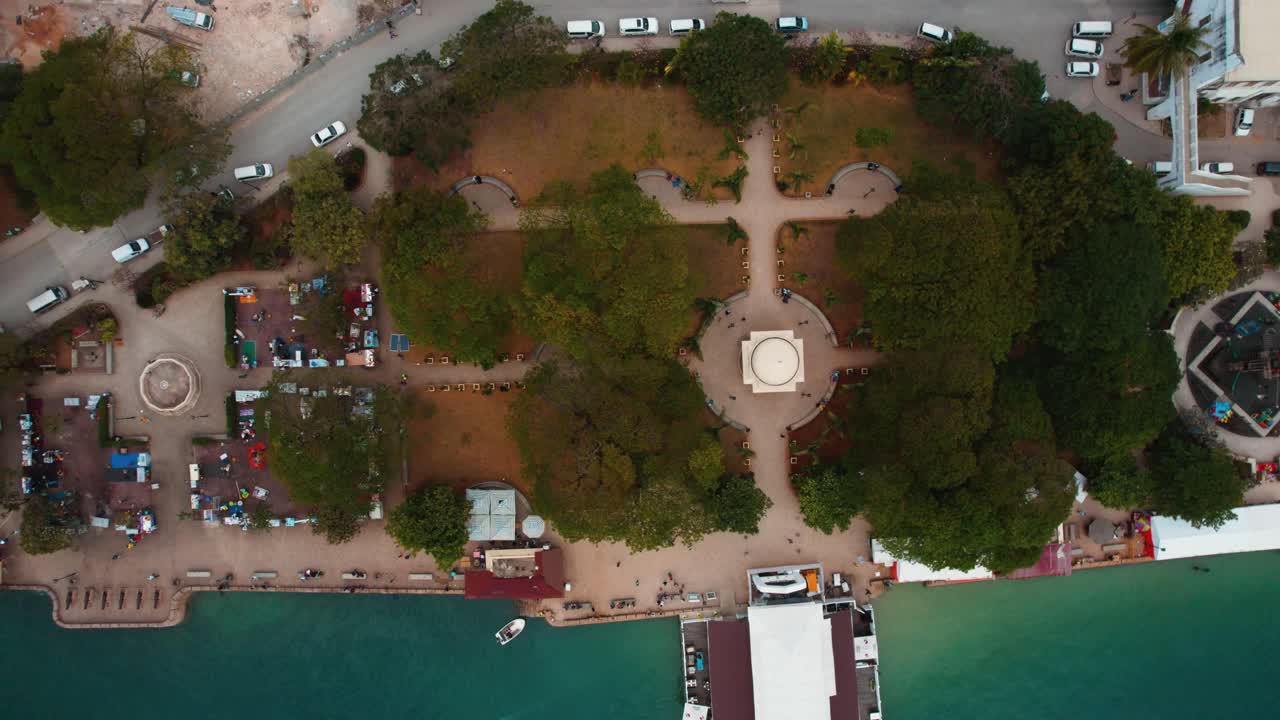 탄자니아 잔지바르 섬의 조감도