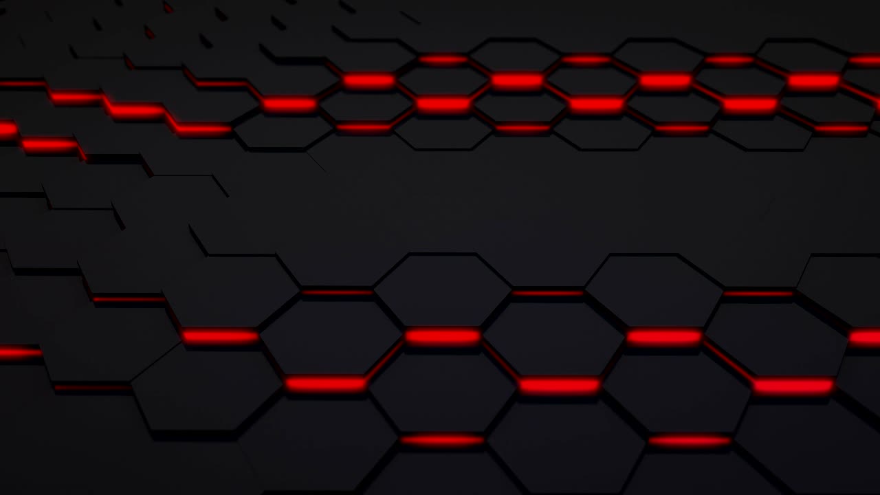fondo gráfico de movimiento hexagonal de bucle 3d