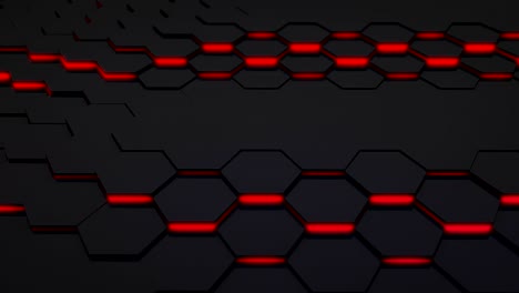 fondo gráfico de movimiento hexagonal de bucle 3d