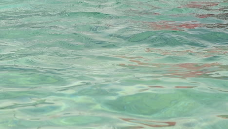 slow motion footage of clean blue swimming pool water