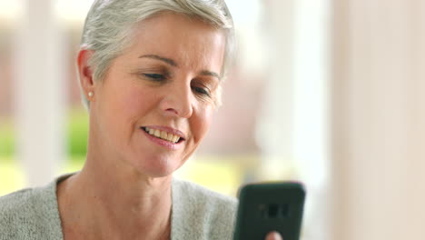 Phone,-video-call-and-senior-woman-talking
