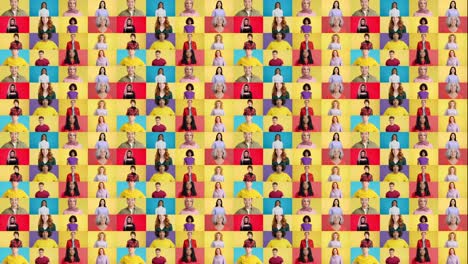 diverse people collage