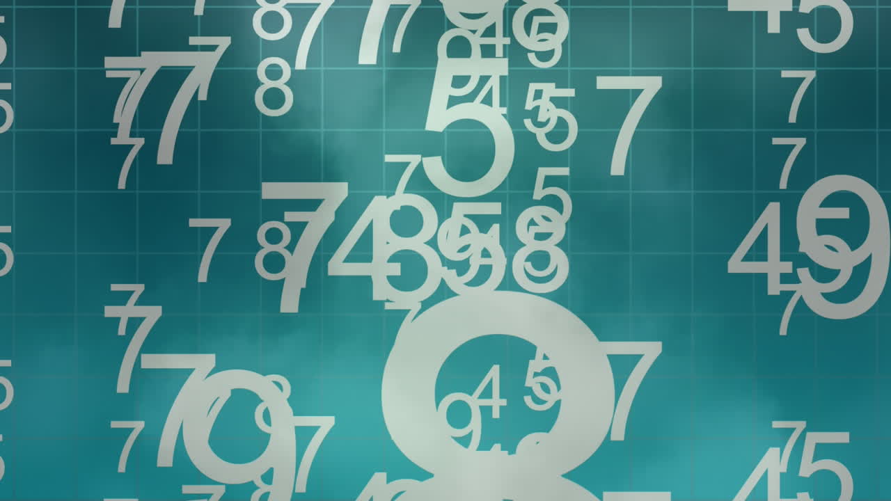 Digital composite of counting numbers from 0-9