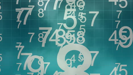 digital composite of counting numbers from 0-9