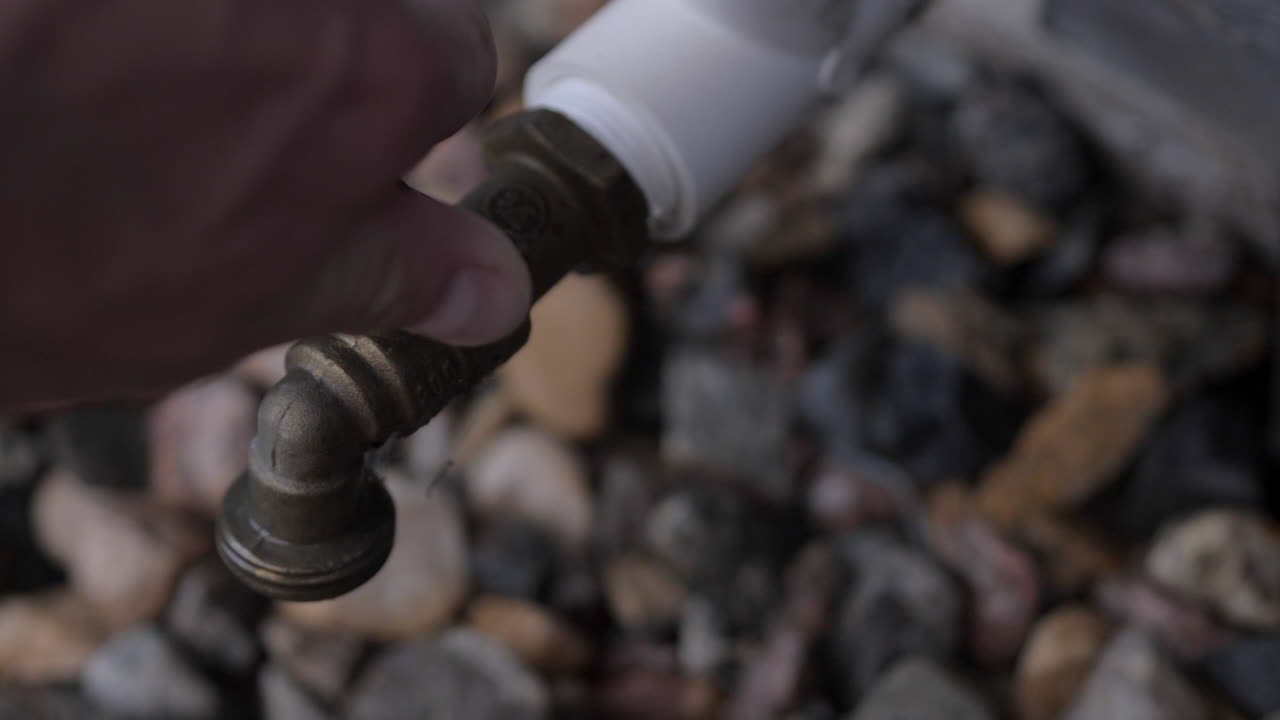 grifo de jardín de apertura y cierre, grifo de exterior de un cuarto de vuelta