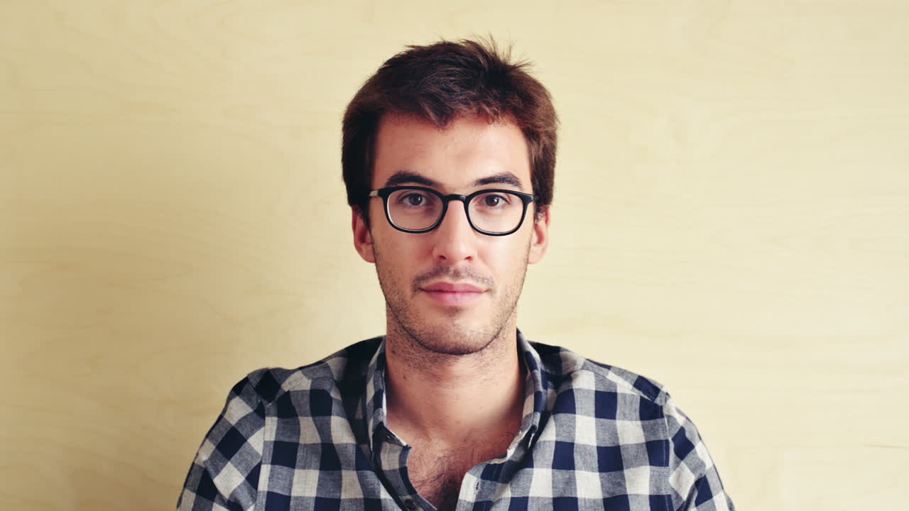 Hipster man portrait looking stylish