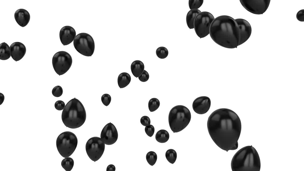 Luftballons auf weißem Hintergrund